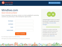 Tablet Screenshot of mindlive.com